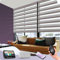 Graywind Rechargeable Smart Zebra Blinds, Customized Dual Layer Electric Day Night Compatible With Alexa Google, Privacy Protection Motorised for Window Smart Home, Gradient Brown