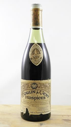 Moulin à Vent Hospices Romanèche-Thorins Bouteille de Vin Millésime 1972 ELA