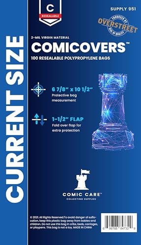 Current Polypropylene Resealable Comic Bags (100 Count)