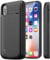 Fey Battery Case for iPhone X/XS, 5000mAh Extended Batteri Power Charging Cases for iPhone XS/X 5.8 Portable Rechargeable External Backup Charger Protective Cover,Perfect for Business Travel Black