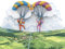 MOKIO® Pop-Up Karte – Paragliding/Fallschirmsprung – 3D Grußkarte zum Geburtstag, als Gutschein für einen Gleitschirm oder Tandemflug