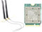 Quystetes WiFi7 QCNCM865 Wireless 2.4Gbps Bluetooth 5.4 Wireless Wi-Fi per 802.11be M.2 NGFF WLAN WiFi Card Solo per Win11 Antenna