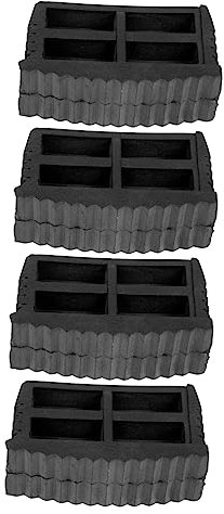 BAZEITFLOW 4 Stück Leiterfußabdeckung Gummi Rutschfest Temperaturbeständig Leiterfußschutz Bodenschoner Für Haushalt Und Baustelle