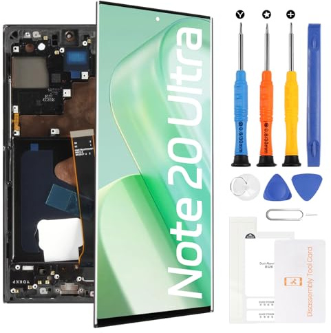 OLED Ersatzdisplay für Samsung Galaxy Note 20 Ultra-Bildschirm, 17,5 cm (6,9 Zoll), SM-N985, SM-N986, LCD-Display, Touch-Digitizer, Glas, Montagewerkzeug (nicht für Note 20)