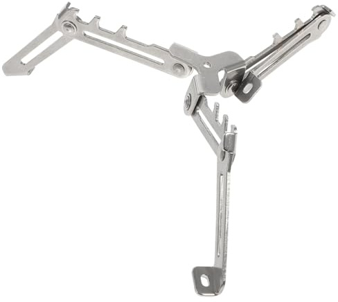 ROMISBABA Faltbarer Metall Gaskartuschen Ständer mit Stabilem Dreibein Klappbar und Leicht Halterung für Camping Gaskocher Windstabiler Tankhalter für Outdoor Picknick