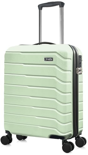 JRNEE Cabin Suitcase 55 x 40 x 20 cm Carry On Hand Luggage - ABS Hard Shell Ryanair Underseat Compatible 20 Inch Travel Bag - Lightweight, Water Resistant, TSA Lock, 360° 4-Spinner Wheels