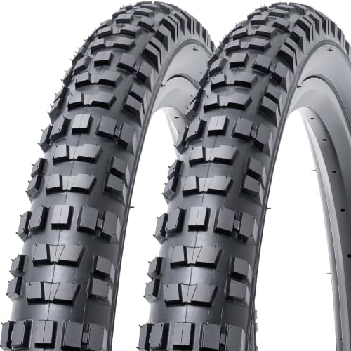 MetersGod 2Pcs 26X2.35 Fahrradreifen 26 Zoll Reifen 26 x 2.35 Fahrradmantel 60-559 kompatibel Mountain/Rennräder/Citybikes 26x2.35 Faltbar Fahrradreifen