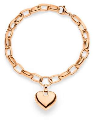 s.Oliver Damen Schmuck – Chunky Herz Halskette, Armband und Creolen aus Edelstahl in verschiedenen Farben – Stylisch, Alltagstauglich & Zeitlos modern