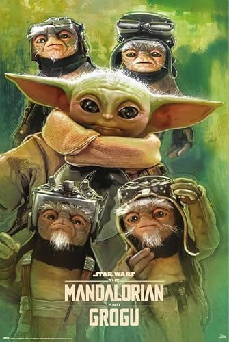empireposter Mandalorian & Grogu - Anzellans - Poster 61x91,5 cm