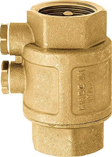 Geka 5796SB Zwischenventile 2X IG G 1 1/4 Zoll Entleerungsschrauben aus Messing, Gold, 18 x 8 x 13 cm