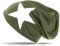 Caspar MU069 Klassiche leichte Slouch Beanie Mütze mit Stern Print, Farbe:Oliv grün