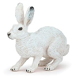 Papo - Realistic Polar Hare Figure - Ages 3+ - Wild Life Collection - Educational Play Polar Animals - Gift Idea Toy for Girls and Boys