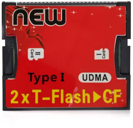 RGBS Dual Port Micro SD/SDHC/SDXC TF au Lecteur de Carte mémoire Compact Flash UDMA CF Type 1 Adaptateur pour Canon Nikon Camera