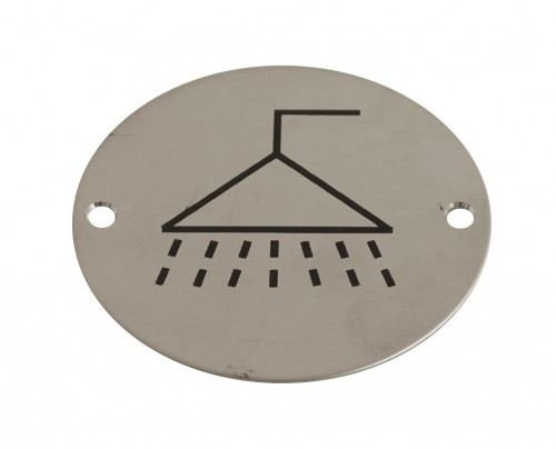 Dzina Shower Door Sign 75mm Screen Printed PSS Pack of 1
