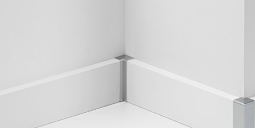 PARADOR 4er Set Innenecken Typ2 SL 18 Alu Optik Laminatleiste Sockelleiste