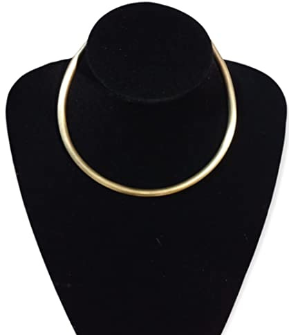 Collana in ottone, collarino rigido in ottone fatto a mano