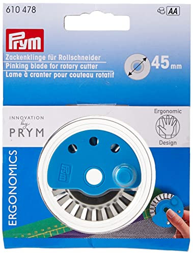 Prym 610.478 610478 Zacken-Ersatzklinge für Rollschneider Ergonomics 45 mm Spare Blade, Multi, Einheitsgröße