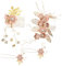 NUOBESTY peigne à cheveux de mariée pince à mariage perle mariée épingles à cheveux fleur fait à la main ensemble bijoux accessoires de cheveux bandeau pour les femmes demoiselle - 4pcs rose