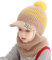 YONKOUNY Kinder Wintermütze Jungen Mädchen Warm Niedlich Strickmütze Schalmütze Schlupfmütze Beanie Mütze mit Fleecefutter (Coffee)