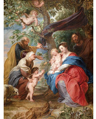 Artery8 Rubens: Die Heilige Familie unter einem Apfelbaum Ungerahmter großer Druck 46x61 cm