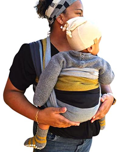 Hoppediz gewebtes Baby-Tragetuch ab Geburt, Neugeboren bis Kleinkind, 100% Baumwolle, Gent 5,40 m