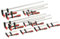 F Clamps 12pc Woodworking bar Clamps Set 4 x 6 150mm 4 x 12, 300mm 4 x 24 600mm Wood clamp Quick Slide Heavy Duty