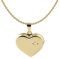 Acalee Damen-Kette mit Herz-Medaillon 333 / 8K Gold wunderschöner Halsschmuck für Frauen, elegante Geschenkidee aus Echtgold, 30-3007-40 40 cm