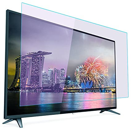 JHZDX TV De 55 Pulgadas TV Anti-Blue Light Protection Film, TV LCD Protector De Pantalla Anti-Smashing/Anti-Glee/Anti Scratch Film para Sharp, Sony, Samsung, LG,55 1211 * 682 Narrow Bezel
