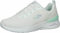 Skechers Damen Skech-AIR Dynamight Luminosity Sneaker, White Mesh/Mint Trim, 37 EU