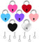 7 Pcs Petit Cadenas en Forme de Coeur avec Clé, Mini Serrures Amour Alliage Décorative, Cadeau pour Petit Ami Petite Amie, Convient à Journal Valise Bagage Boîte de Rangement(Multicolore)