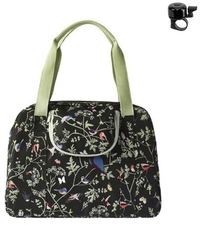 Basil Wanderlust - Fahrrad Schultertasche - 18 Liter - Charcoal (schwarz) inkl. Fahrradklingel