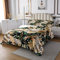 Sunnybed Gold Palmenblatt Tagesdecke Tropical Botanical Aquarell Retro Pflanzen Set 220x240 Für Kinder Teens Männer Frauen Dschungel Natur Thema Dunkelgrün Mit 2 Kissenbezüge, Multi 20