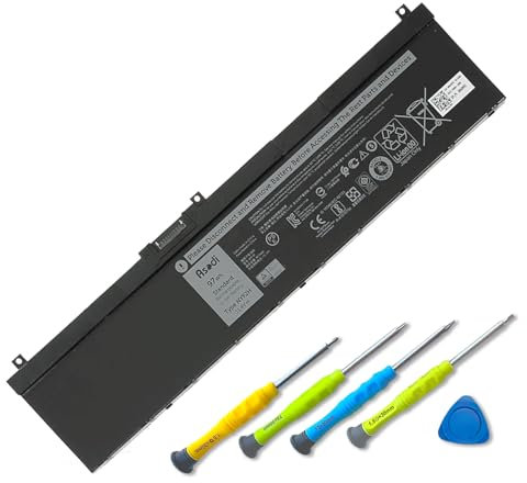 ASODI NYFJH 97Wh 6-Zellen Laptop Akku Ersatz für Dell Precision 7530 7730 7540 7740 P74F P34E Serie 0NYFJH 0WMRC GW0K9 0NYFJH 11,4V