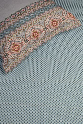 Pip Studio Perkal-Spannbetttuch Suki Farbe Blue 100x200 cm für 25cm Höhe Spann-Laken Laken