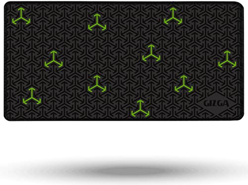 Gizga Essentials Extended Mouse Pad/Desk Mat|Place it on Desk with Laptop/Gaming Laptop, Monitor,Notebook|Has Anti-Slip Rubber Base,Smooth Mouse Control,Antifray Stitched Embroidery Edges|17.3x13.7