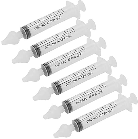 Baby-Nasenspüler, 10 ml, tragbar, gleichmäßiger Wasserfluss für Kinder, Nasenhöhlen-Pflege für verstopfte laufende Nase, 6 Stück (6pcs)