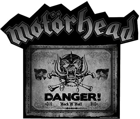 Motörhead Aufkleber Danger Rock N' Roll Sticker Lemmy ca.11x9 cm