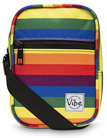 Vibe Festival Gear Klein 5in1 Schultertasche Umhängetasche Messenger bag fur Herren und Damen, jungen, Crossbody Crossbag Bauchtasche Handtasche rucksack handytasche