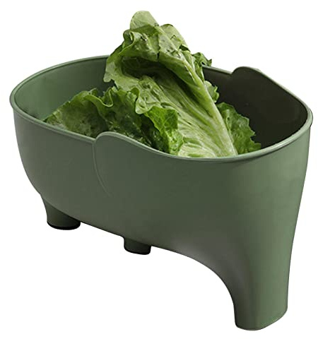 Kitchen Sink Drain Basket, Cute Animal Drain Basket, Drain Basket for Sink, Elephant Drain Basket, Multifunctional Dish Drainer, Sink Filter for Kitchen Sink