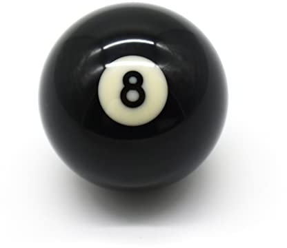 BILMAG Billard Zubehör - Einzelkugel Nr. 8, Schwarz, 57,2 mm - Poolbillard, Top-Qualität