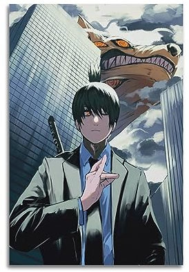 VZRSQZK Chainsaw Man Hayakawa Aki Anime Poster Hayakawa Aki Poster Dekorative Malerei Leinwand Wandposter Moderne Kunstdruck Für Familie Schlafzimmer Dekoration 40 x 61 cm