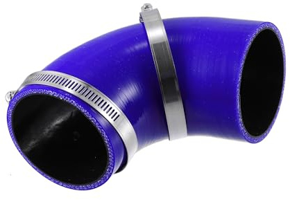 A ABSOPRO Silicone Hose 76mm 3 ID 90 Degree Reducer Coupler Tube Pipe Blue