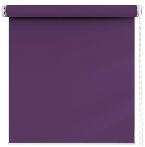 Fensterrollo innen Ohne Bohren Klemmfix 110 x 240 cm Sichtschutz, Lichtschutz, Rollo Beschattung mit Verstellbarer Kette für Wohnzimmer, Schlafzimmer, Lila