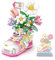 RSDHFLY Blumen Bouquet Bausätze, Blumen Schuh Baustein Spielzeug Set,kreative Bonsai Blumen Bouquet Bausatz, Bausteine Set für Erwachsene und Kinder（Pink）