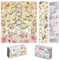 PH PandaHall 90PCS Vintage Pflanzenwickelband, 9 Stile Blumenseifenverpackungspapier Vertikales Seifenpapieranhänger für handgemachte Seife, Lotion Bars, Geschenkverpackung für Badeartikel, 21x5cm