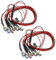 GTIWUNG 2 Stück RC LED Licht Kits, RC Auto LED Licht 6 LED(2 Rot + 2 Weiß + 2 Blau), RC Car Teile für alle RC Modellspielzeug 1/8 1/10 Modell Drift Car Vehicle