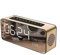 Gerrit Réveil numérique à Usage Domestique avec horloges de Chevet avec Bluetooth 4.2, Radio FM Double Alarme, thermomètre, Rose (Or)