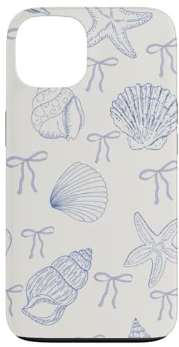 Hülle für iPhone 13 Coastal Enkeldaughter Aesthetic Preppy Shells Ozeanblaue Schleife