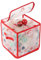 EDWINENE Christmas Bauble Storage Box,Christmas Ornament Storage Box, 64 Compartment Christmas Storage Box With Dividers for Christmas Ornament Decorations (Santa)