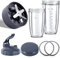 XUBOR Blender Replacement Parts, for NutriBullet, Blenders 600W/900W/PRO - Extractor Blade & 32Oz Huge Cups & 24Oz Huge Cups Lame du mixeur